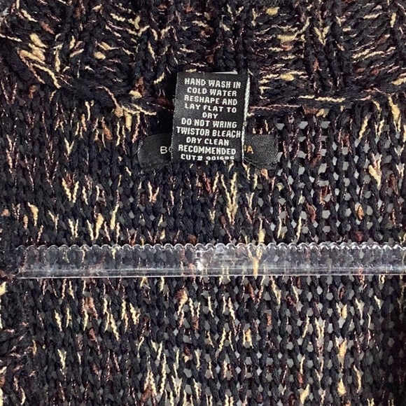 BCBGMaxazria Long Brown Draped Cardigan / Sweater. Womens Size L, - Picture 9 of 11